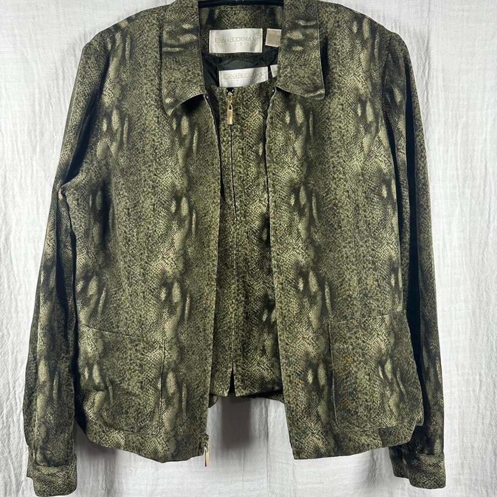 Dana Buchman Silk Top & Jacket set